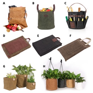 Changrong Custom Multifunctionele Waterdichte Gewaxte <span class=keywords><strong>Canvas</strong></span> Tuingereedschap Draagtas
