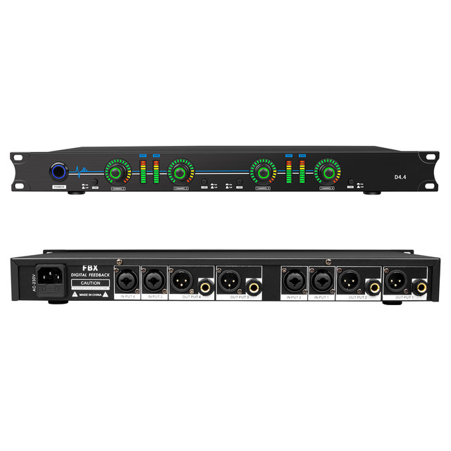 D4.4 Biner 4 in 4 Out High Sound Quality Restoration Digital Feedback Noise Suppressor DSP Signal Speaker Processor