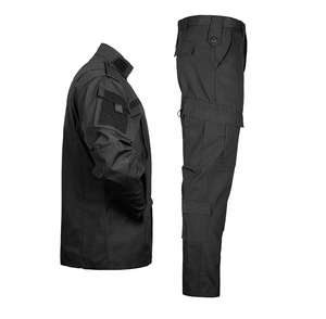 Pantalones Cargo de Camuflaje Negro DFP11, Pantalones de Uniforme ACU con 8 Bolsillos Multifuncionales - Product Image 4