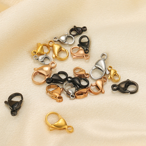 Fermoirs Mousquetons en Acier Inoxydable Grandes pour Bracelets, Connecteurs, Fournitures <span class=keywords><strong>de</strong></span> Bricolage et Bijouterie - Product Image 1