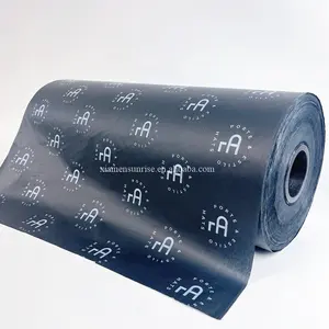 Недорогая упаковочная бумага с логотипом на заказ, декоративная салфетка, большой рулон