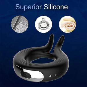 Anillo Vibrador para Pene/Peneíno de Silicona+ABS con Control Remoto y Carga Magnética para el Bienestar Sexual de <span class=keywords><strong>Parejas</strong></span> - Juguete Sexual Unisex para Adultos - Product Image 3