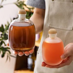 Bouteilles en verre transparentes/dépolies <span class=keywords><strong>de</strong></span> 100 ml, 250 ml, 500 ml pour vin <span class=keywords><strong>de</strong></span> fruits, spiritueux, vodka, gin, <span class=keywords><strong>rhum</strong></span>, avec bouchon – Prix réduit - Product Image 4