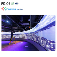 Panneau d'affichage LED souple d'intérieur RAYBO Affichage numérique vidéo P3.91 incurvé à 360 degrés avec écran LED 360