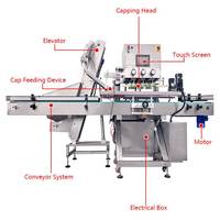YSCM300 Machine rotative de bouteilles entièrement automatique en plastique PET HDPE ABS PP Pot automatique cosmétique en plastique Capsuleuse lisse