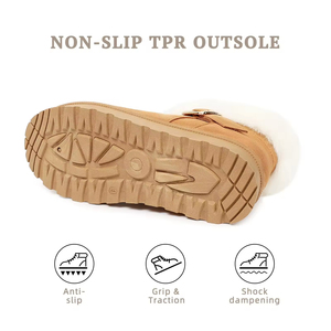 YL-25400 Vente en gros <span class=keywords><strong>de</strong></span> <span class=keywords><strong>bottes</strong></span> d'hiver pour femmes en fausse fourrure marron tendance, antidérapantes, chaudes et confortables, <span class=keywords><strong>bottes</strong></span> <span class=keywords><strong>de</strong></span> <span class=keywords><strong>neige</strong></span> pour femmes - Product Image 3