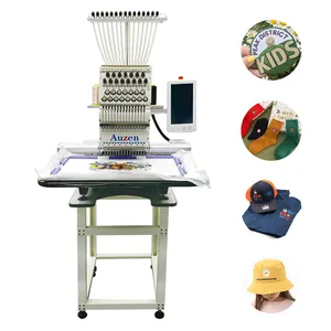 China factory digital one head embroidery sewing machine for caps embroidery