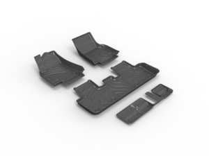 Tapis de sol de voiture en fibre de carbone résistants à l'usure et durables, produit phare de l'usine DSN, pour Tesla Model Y (7 places) <span class=keywords><strong>2021</strong></span> <span class=keywords><strong>2022</strong></span> - Product Image 2