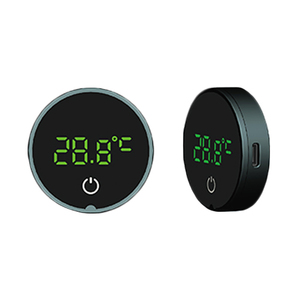 Dry Battery Round Digital Aquarium Termômetro Touch Switch Control LCD Temperatura Display Mini Tamanho para Fish Tank - Product Image 5