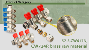 Module de collecteur Bornic en laiton et acier inoxydable de haute qualité pour système de <span class=keywords><strong>climatisation</strong></span> et de chauffage au sol, <span class=keywords><strong>thermostat</strong></span> de sol - Product Image 3