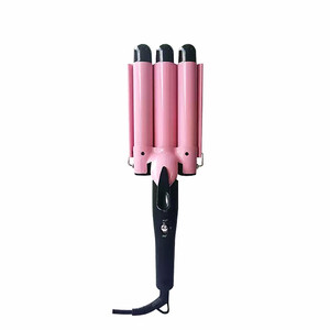 Luxe 3 barils curling lron outils de coiffure <span class=keywords><strong>bigoudi</strong></span> grande vague réglage de la température <span class=keywords><strong>bigoudi</strong></span> en céramique - Product Image 4
