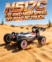 HOSHI N517C Frenzy, voiture RC tout-terrain à grande vitesse 4x4 70KM/H à l'échelle 1/12, véhicule de course, jouet télécommandé RTR, cadeaux