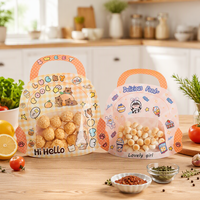 Sachet Doypack Personnalisé à Forme Spéciale avec Fenêtre et Poignée pour Emballage de Snacks, Bonbons, Noix et Aliments
