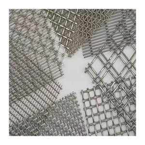 अनुकूलित सोने 304 स्टेनलेस स्टील सर्पिल वायर मेष पर्दा बुना हुआ सादा भोजन क्षेत्र विभाजन जिसमें सजावट काटने के साथ शामिल थे - Product Image 3