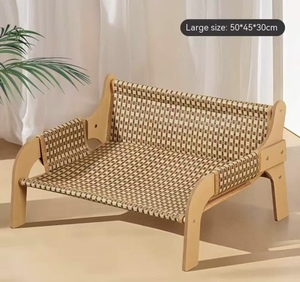 Haustier-Katzensofa Sommer Holz Modern Umweltfreundlich Langlebig Ganzjährig Hängematte Nest Schlafmatte Liegestuhl - Product Image 5