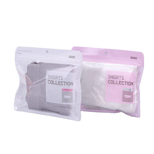 De embalaje de la ropa interior de los hombres al por mayor las mujeres PET bolsa Ziplock bolsas de plástico transparentes bolsas de embalaje Hang Hole - Product Image 1