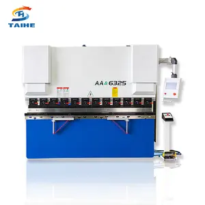 Mesin Bending OK logam WC67K 125T/3200 6 + 1 poros CNC Sheet Bending OK Manual dengan torsi rem tekan CNC tipe Bar