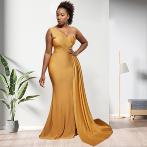 Vestidos de Noche Elegantes de un Solo Hombro con Abertura y Diseño Entallado para Mujer - ¡Venta Caliente! - Product Image 6
