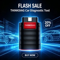 Herramienta de Diagnóstico OBD2 ThinkCar Thinkdiag, Lector de Códigos de Error Automotriz (Sistemas Completos), Adaptador con 16 Funciones de Reinicio y Prueba Activa de ECU