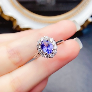 Nhẫn đá <span class=keywords><strong>Tanzanite</strong></span> bán buôn bằng bạc 925 - Thiết kế tùy chỉnh cho nữ, nhà cung cấp số lượng lớn - Product Image 2