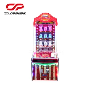 Colorful park indoor entertainment simulator kiddie coin operated games lottery ticket clown arcade machine