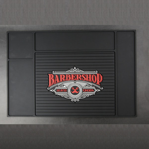 Wanmei Salon <b>Tool</b> <b>Storage</b> Mat Anti-slip Waterproof Plastic Black Printed For Barber <b>Tools</b> Organization - Product Image 5