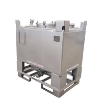 Réservoir de stockage de carburant en acier inoxydable de 1000 litres, réservoir à huile, réservoir à essence, réservoir à diesel
