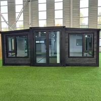 Casa Contenedor de Acero Verde de Lujo, Impermeable, de 20 pies/40 pies, con Control Inteligente, Completamente Amueblada para Uso en Hoteles y Apartamentos