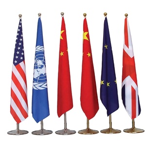 Nouveau produit, usine chinoise, vente de mât de drapeau, prix bas, haute qualité, livraison rapide, drapeau de bureau intérieur sur pied - Product Image 5