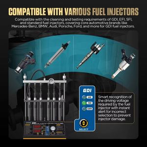 AUTOOL CT450 28 kHz GDI FSI EFI System Machine de nettoyage et de test automatique des injecteurs de carburant - Nettoyage des injecteurs d'<span class=keywords><strong>essence</strong></span> - Product Image 4