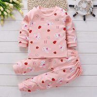Vêtements de nuit pour enfants en coton, pyjamas d'hiver en gros, pyjama 2 pièces pour bébé
