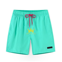 Short de bain 2-en-1 respirant en tissu tissé pour homme, taille mi-haute, avec doublure de compression, entrejambe de 9 pouces, séchage rapide, pour la natation et le surf