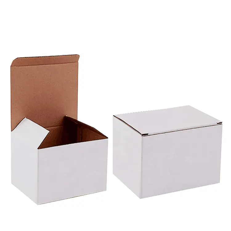 Factory hot sale square white corrugated cardboard shipping box Wholesale recyclable consumer electronics paper box