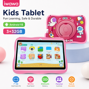 Tableta Infantil de 7 Pulgadas con Pantalla PCAP IPS, Android 15 16, Chip Allwinner A333, 3GB+32GB, Tableta para Niños Iwawa con Control Parental - Product Image 1