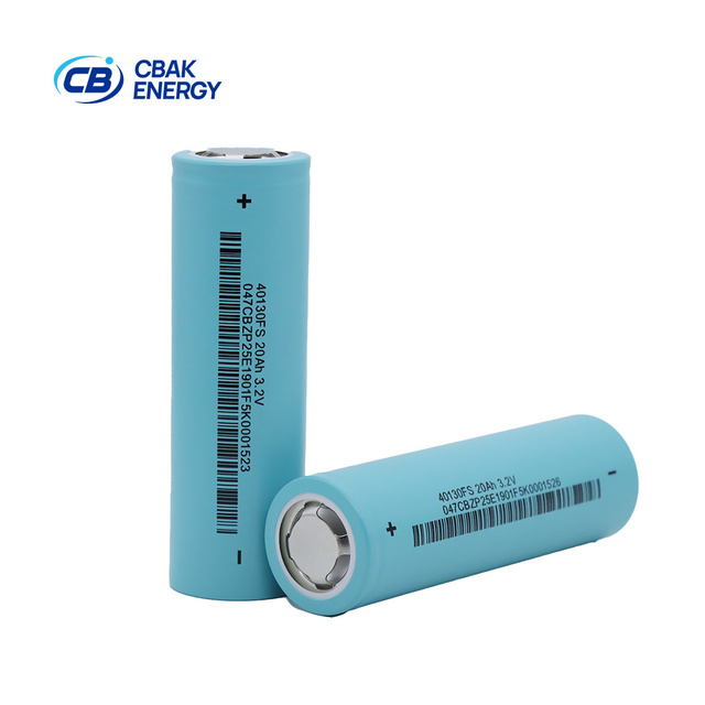Direct Factory CBAK 40130FS 3.2V 20Ah High Capacity Cylindrical Lithium Ion LiFePO4 3500 Cycle 3C Discharge Battery -20~60