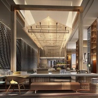 Personnalisable Moderne Luxe Hôtel Villa Lustre Éclairage Professionnel Islam Design avec Forme Ovale et Hauteur Réglable