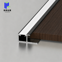 Canal en aluminium en forme de S pour LED, éclairage latéral encastré, fente lumineuse pour panneau mural décoratif – Vente en gros usine