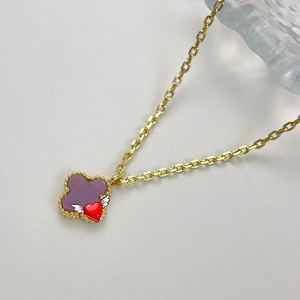 <span class=keywords><strong>Collier</strong></span> trèfle à quatre feuilles en argent sterling S925 plaqué or 18 carats, possibilité de demander le catalogue Van Cleef auprès du vendeur - Product Image 3