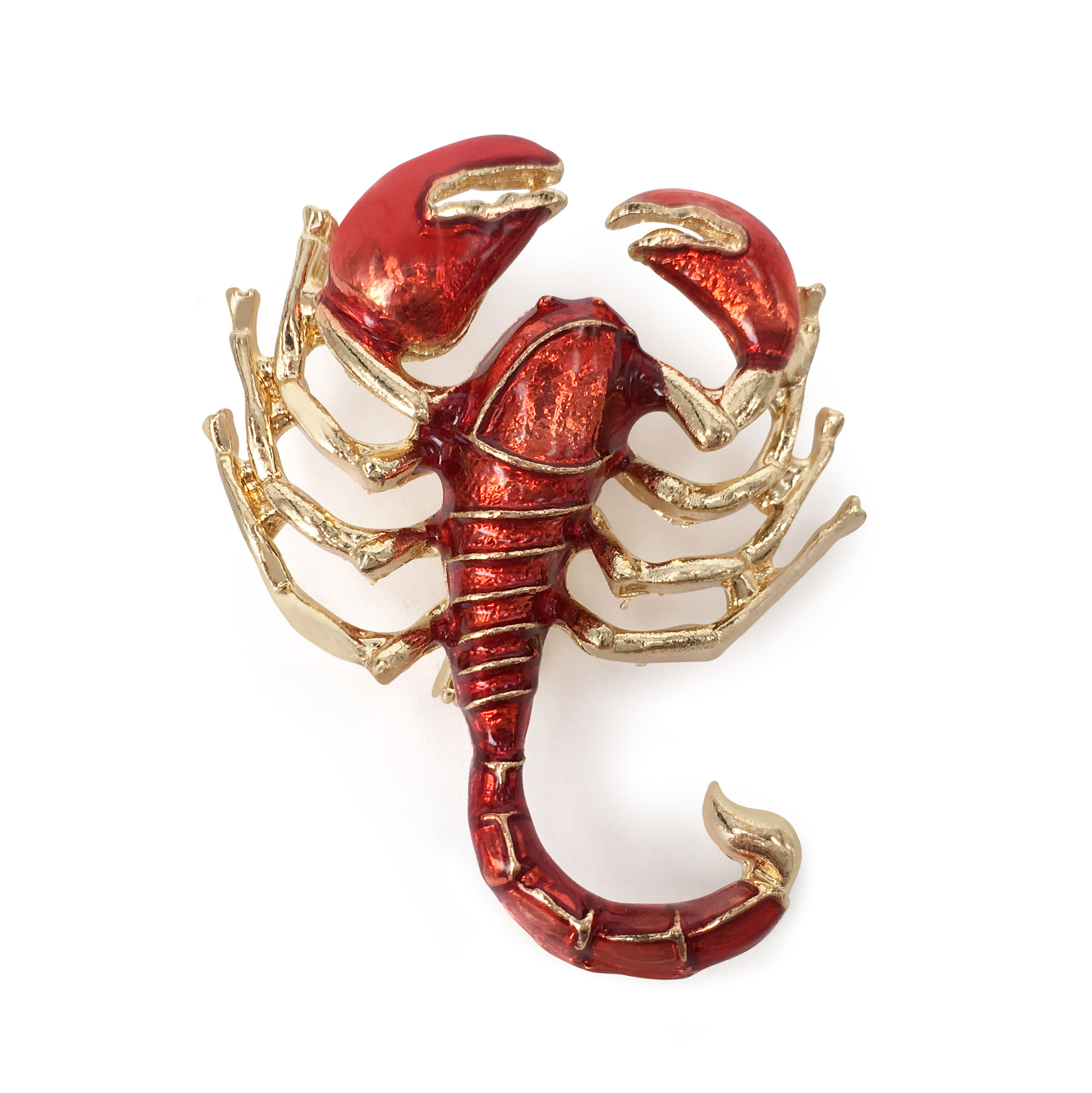 Корейская версия новой броши в виде скорпиона из сплава, окрашенная брошь в виде капли с животным, украшение для свитера, пальто, сделай сам на заказ