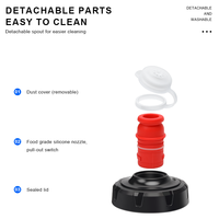 Bouteille d'eau de cyclisme RIDERACE 620ML sans BPA pour course à pied, escalade et sports de plein air – Gourde rouge portable à pression