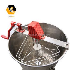 Extracteur de miel manuel 3 cadres, Nouveau modèle BH, Moins cher, Grande centrifugeuse manuelle 3 cadres en acier inoxydable pour le miel - Product Image 5