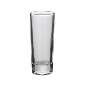 35ml 75ml kurşunsuz ağır taban içme fincan ruhu jamaika viski votka silindir düz süblimasyon atış cam