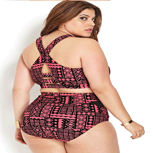 <span class=keywords><strong>Maillot</strong></span> de bain <span class=keywords><strong>grande</strong></span> <span class=keywords><strong>taille</strong></span> à carreaux, ensemble <span class=keywords><strong>deux</strong></span> <span class=keywords><strong>pièces</strong></span> pour l'été, pour les grosses filles, nouvelle collection - Product Image 2