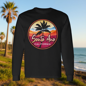 Santa Ana California T-shirt à manches longues Design Orange County - Product Image 3