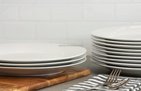 Linyi Queenza céramique porcelaine prix d'usine 8 pouces/8 "plats et assiettes vaisselle en porcelaine