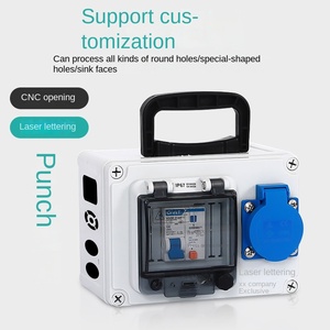 Outdoor Waterproof Socket Rainproof Sunscreen <b>Box</b> Waterproof Industrial Socket <b>Box</b> Portable Site Switch Mobile Board - Product Image 2