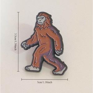 レディースファッションアクセサリーやギフトに ユニークなヴィンテージ ワイルドマンフィギュアの復刻版メタルブローチ - Product Image 4