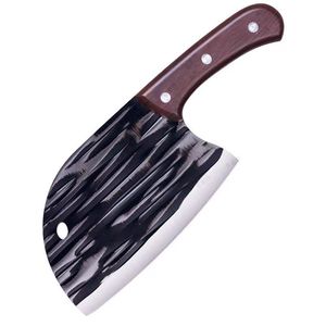 Forged Hammered Cleaver 8-9.9in Stainless Steel Sharp Multi Purpose Kitchen Knife - Product Image 5