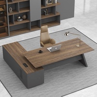 Ensemble de meubles de bureau de luxe moderne, bureau de chef de direction