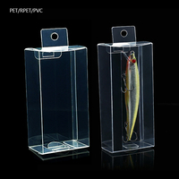 Scatola Trasparente in PET per Esche da Pesca, Confezione Blister Personalizzata Stampata, Espositore in Plastica Trasparente